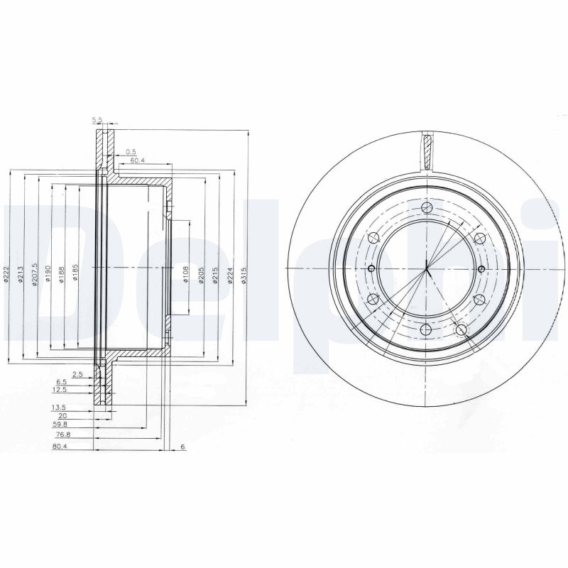 DELPHI BG4014 Discofreno-Discofreno-Ricambi Euro