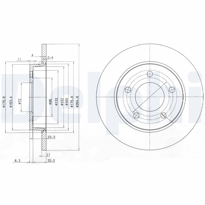 DELPHI BG4025C Disc frana