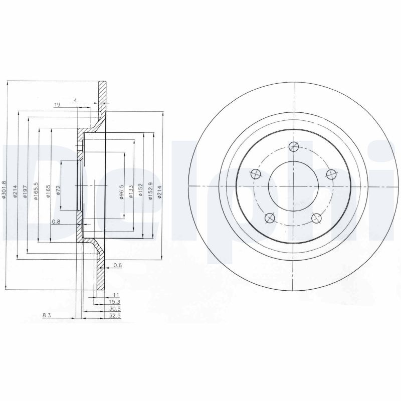 DELPHI BG4026 Discofreno-Discofreno-Ricambi Euro