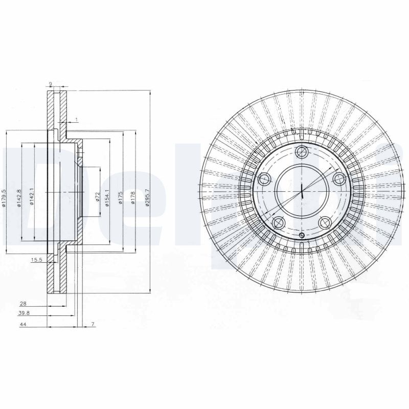 DELPHI BG4027 Discofreno