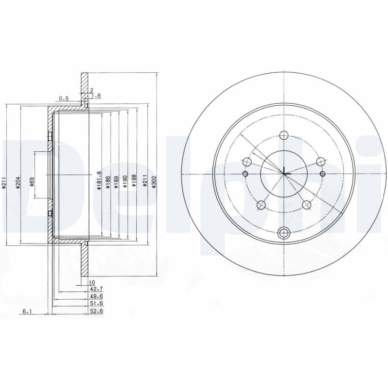 DELPHI BG4035 Discofreno