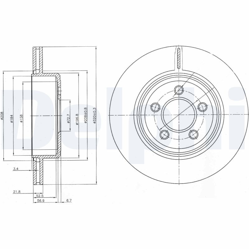 DELPHI BG4073 Discofreno