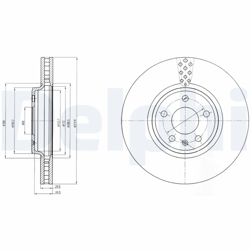 DELPHI BG4080C Discofreno