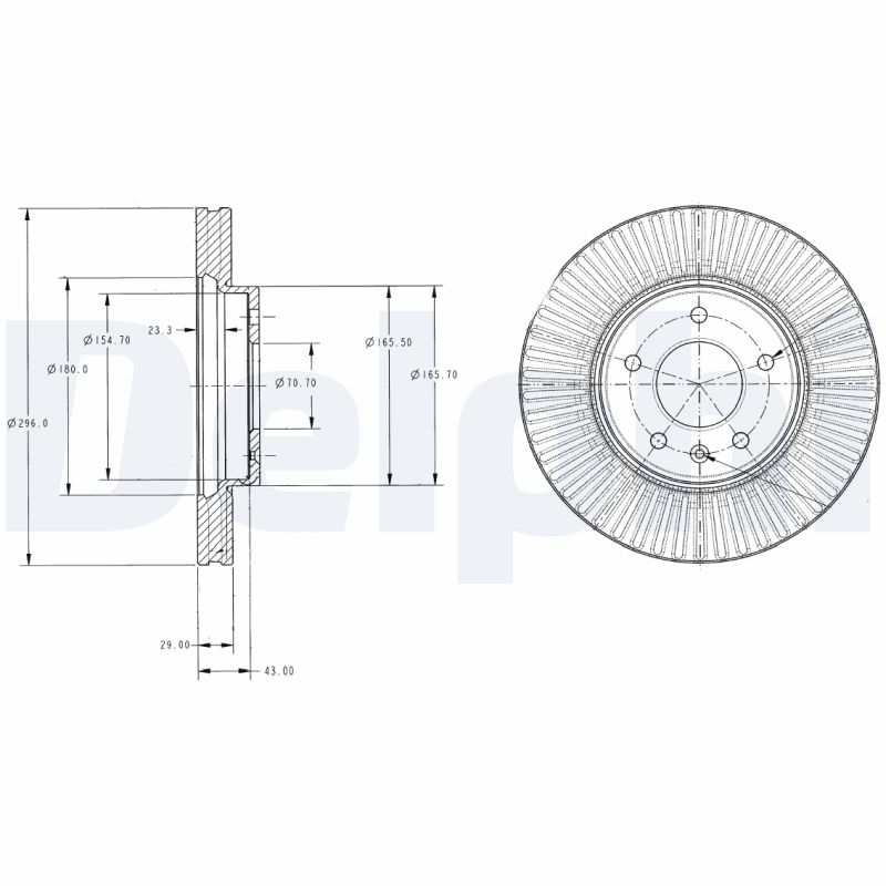 DELPHI BG4092C Discofreno-Discofreno-Ricambi Euro