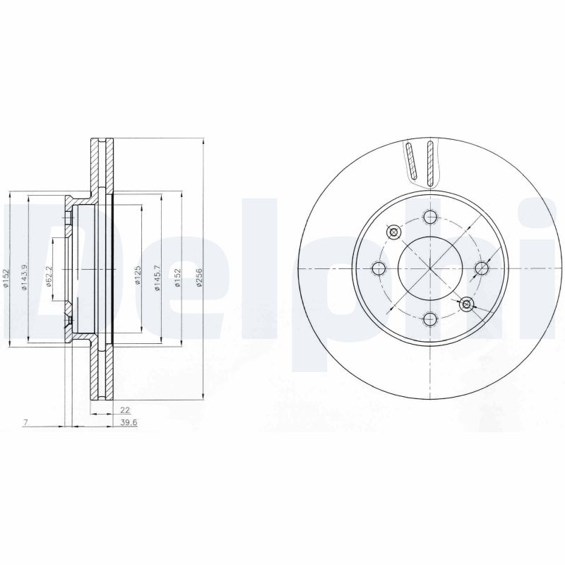 DELPHI BG4096 Disc frana