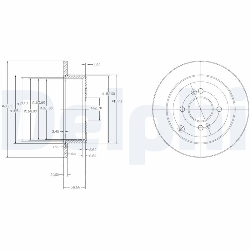 DELPHI BG4097 Disc frana