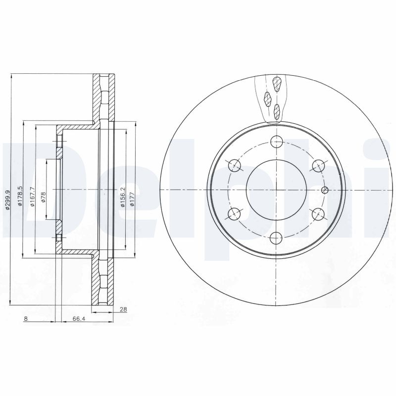 DELPHI BG4100 Disc frana