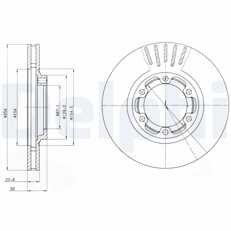 DELPHI BG4106 Discofreno