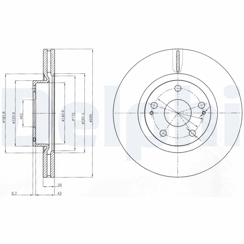 DELPHI BG4113 Disc frana