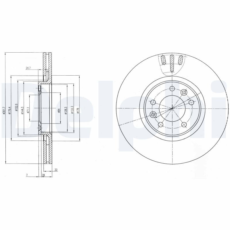 DELPHI BG4150 Discofreno