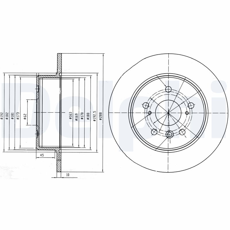 DELPHI BG4156 Discofreno