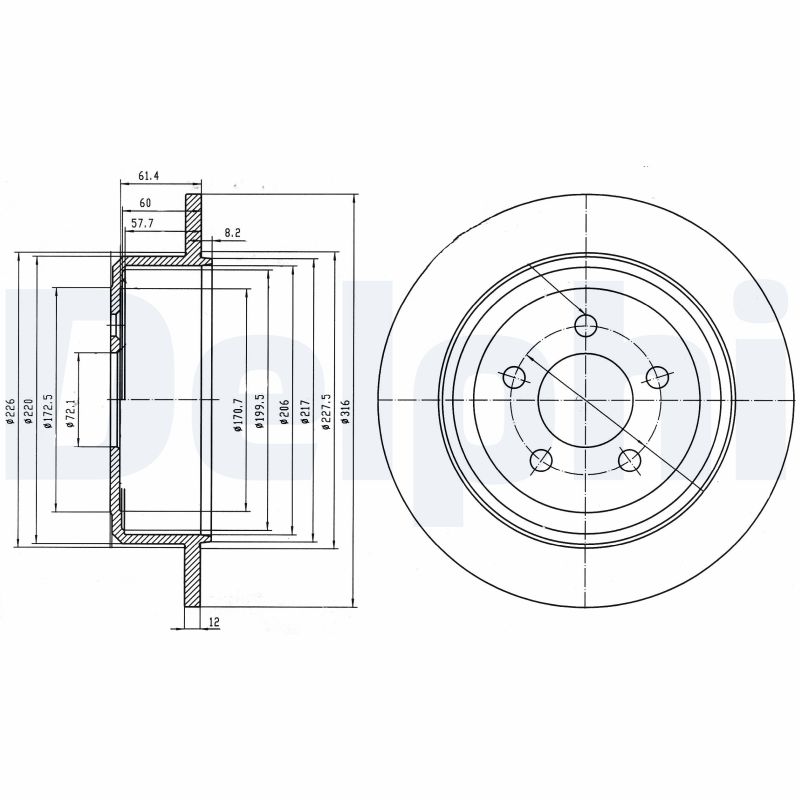 DELPHI BG4159 Discofreno