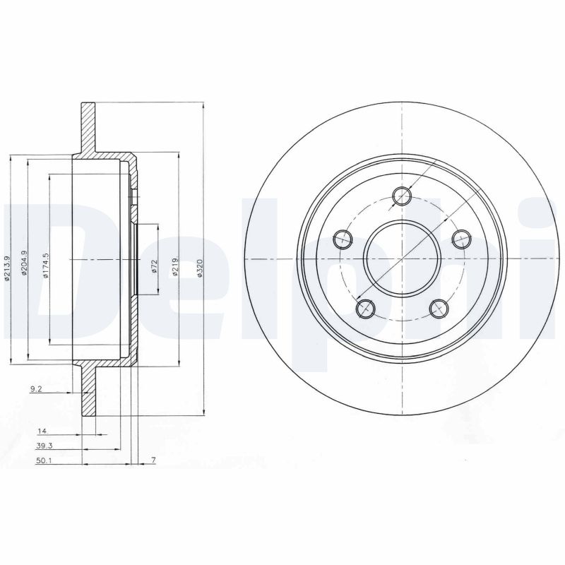 DELPHI BG4160 Discofreno-Discofreno-Ricambi Euro