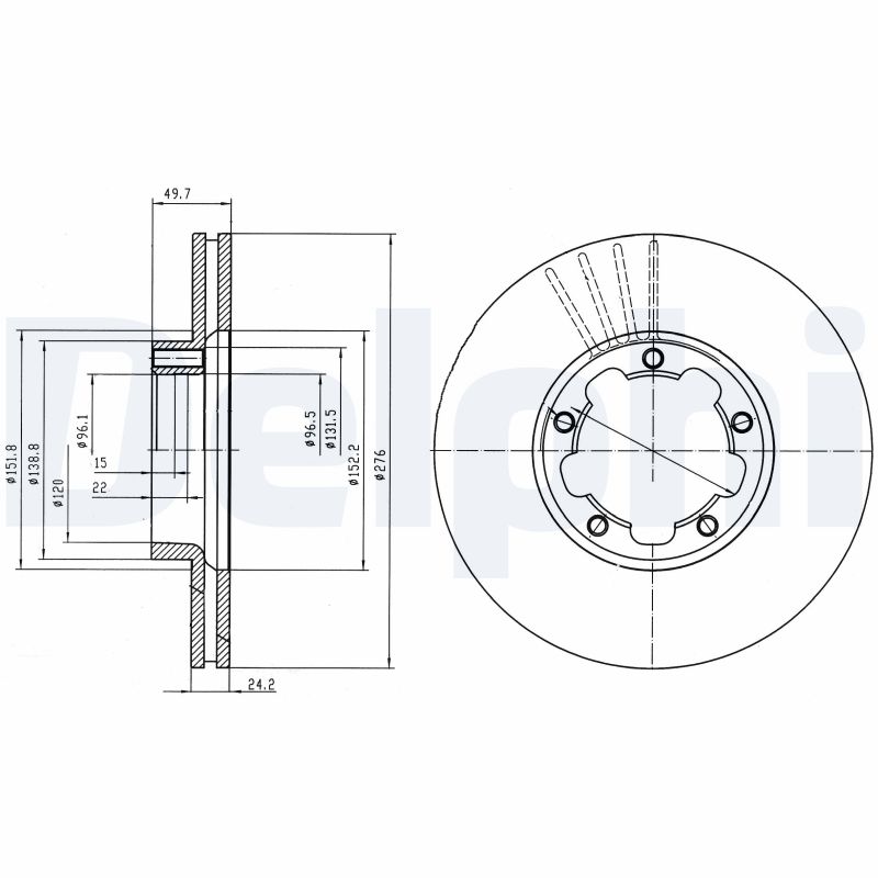 DELPHI BG4173 Discofreno