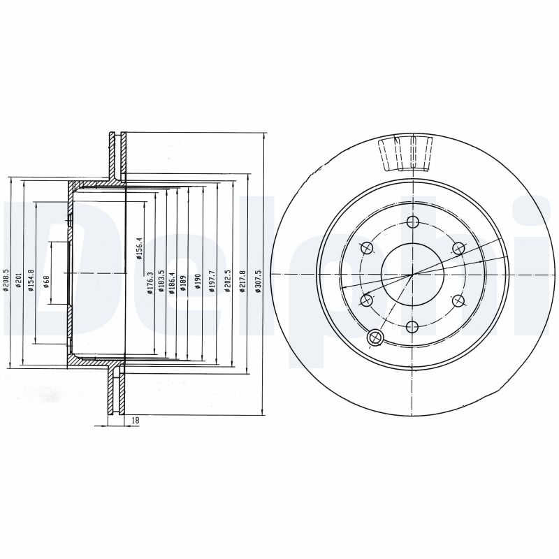 DELPHI BG4174 Discofreno-Discofreno-Ricambi Euro