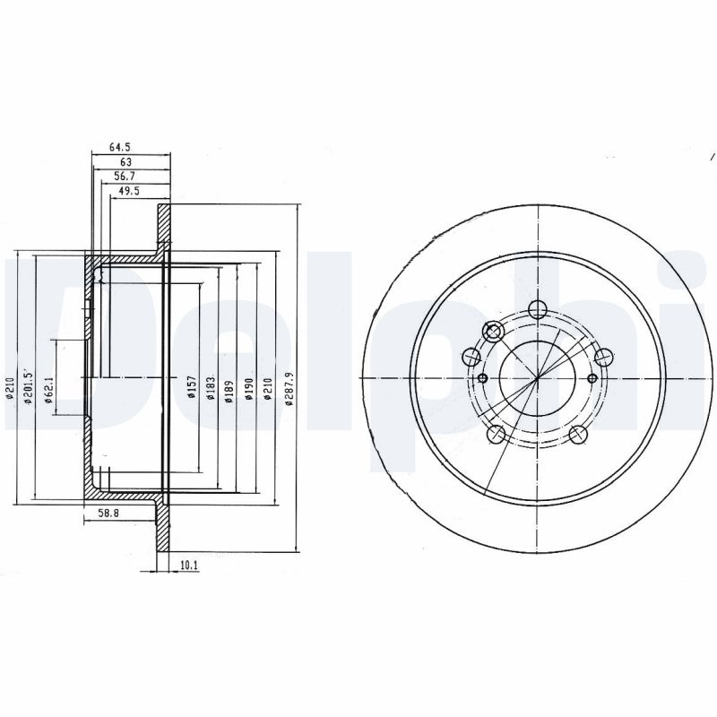 DELPHI BG4180 Discofreno