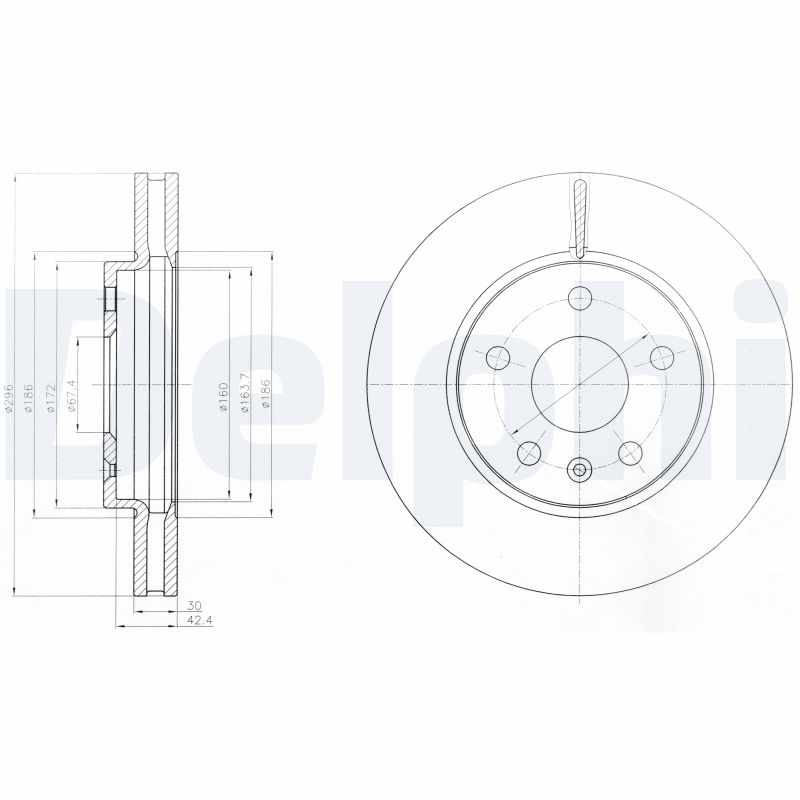 DELPHI BG4187C Disc frana