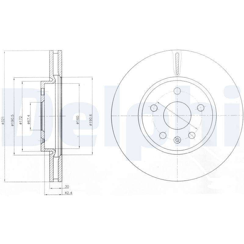 DELPHI BG4189C Disc frana