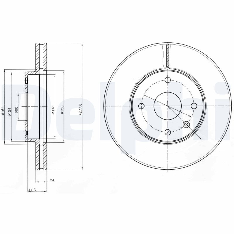 DELPHI BG4193 Discofreno