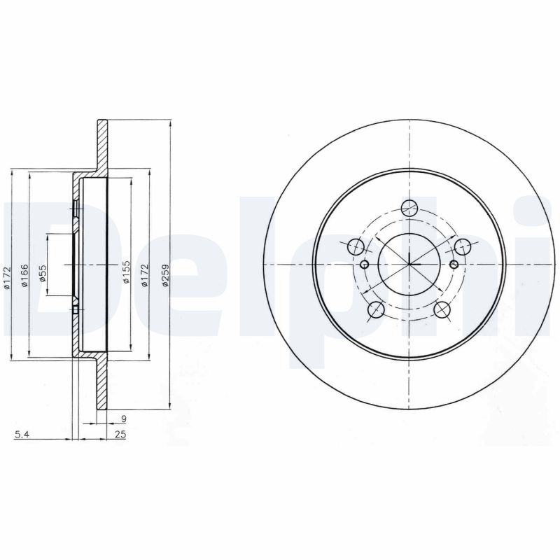 DELPHI BG4201C Discofreno