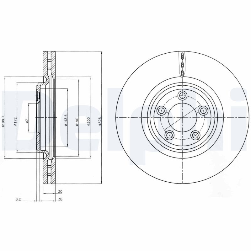 DELPHI BG4203C Discofreno