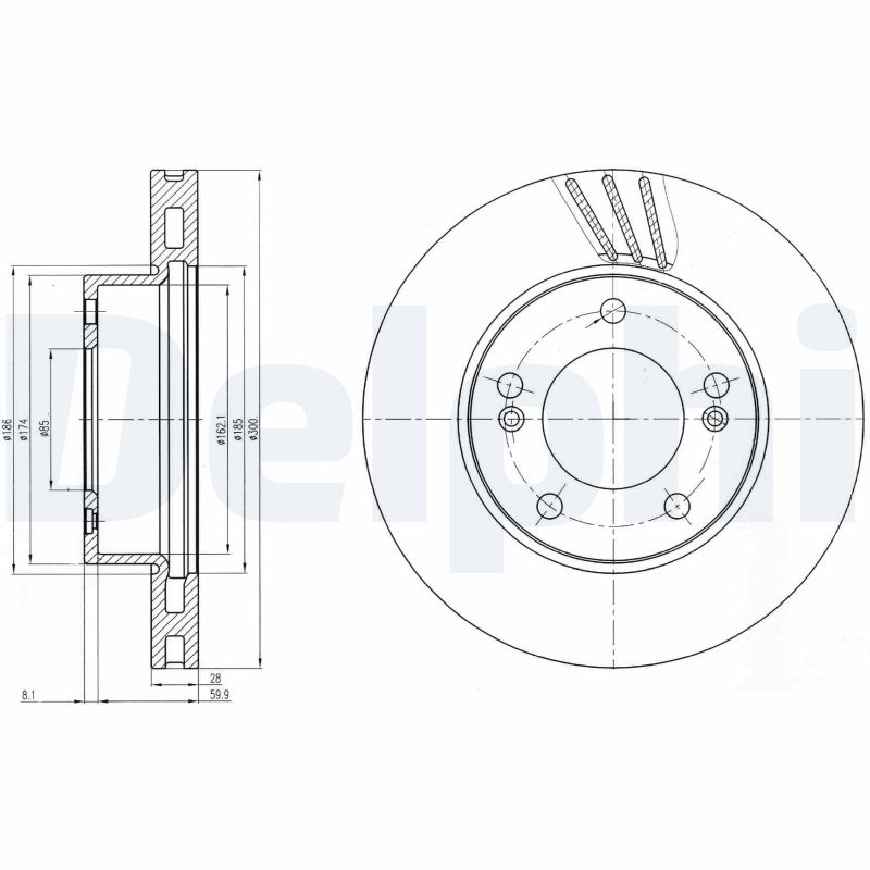 DELPHI BG4207 Discofreno