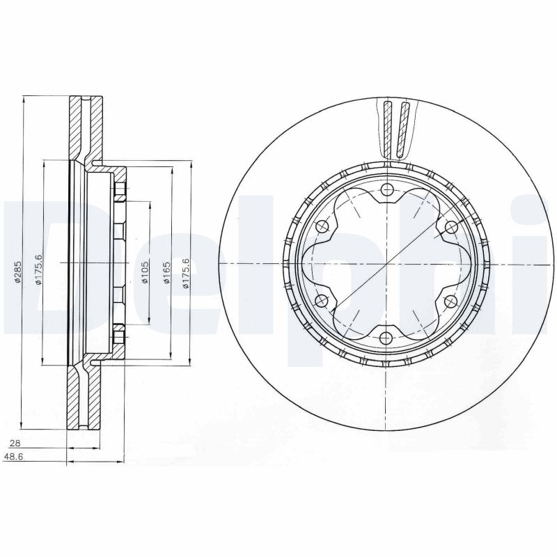 DELPHI BG4210 Discofreno-Discofreno-Ricambi Euro