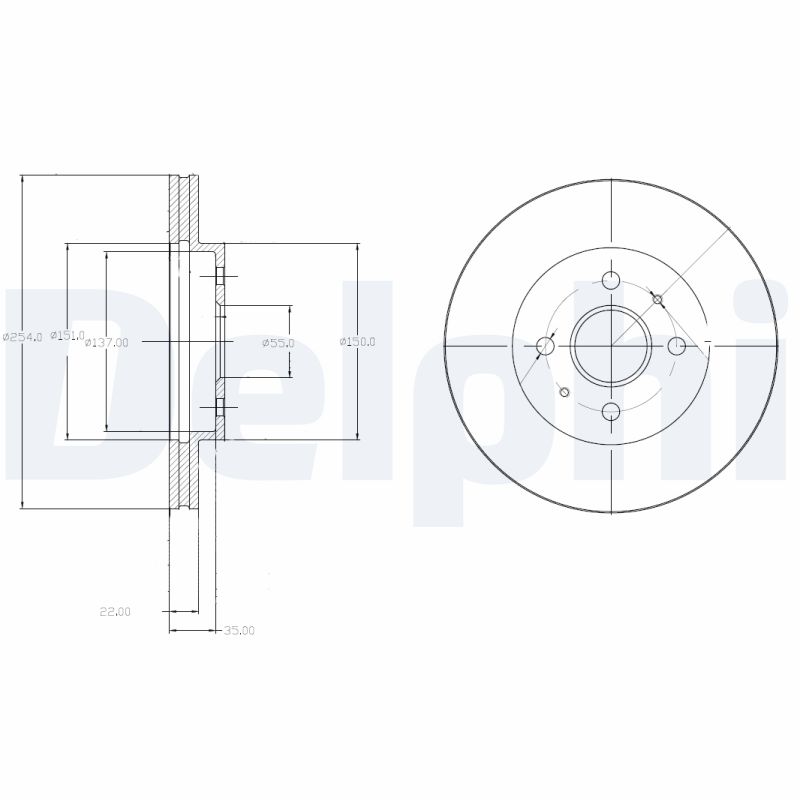 DELPHI BG4213 Discofreno