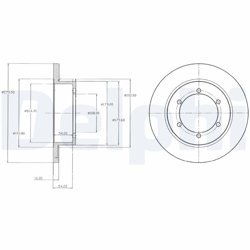 DELPHI BG4218 Disc frana