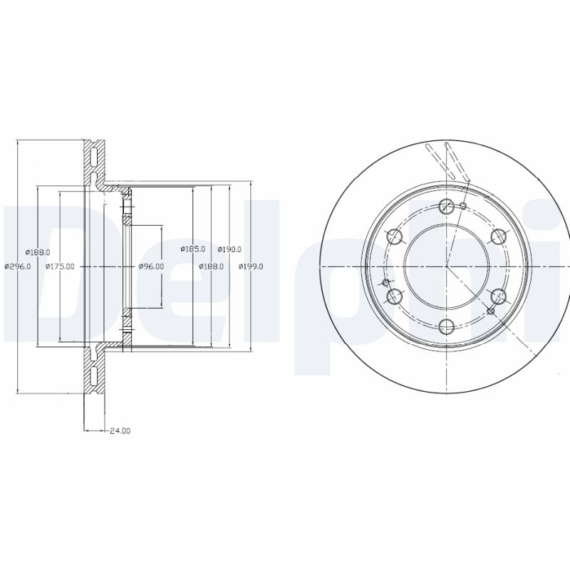 DELPHI BG4221 Discofreno-Discofreno-Ricambi Euro