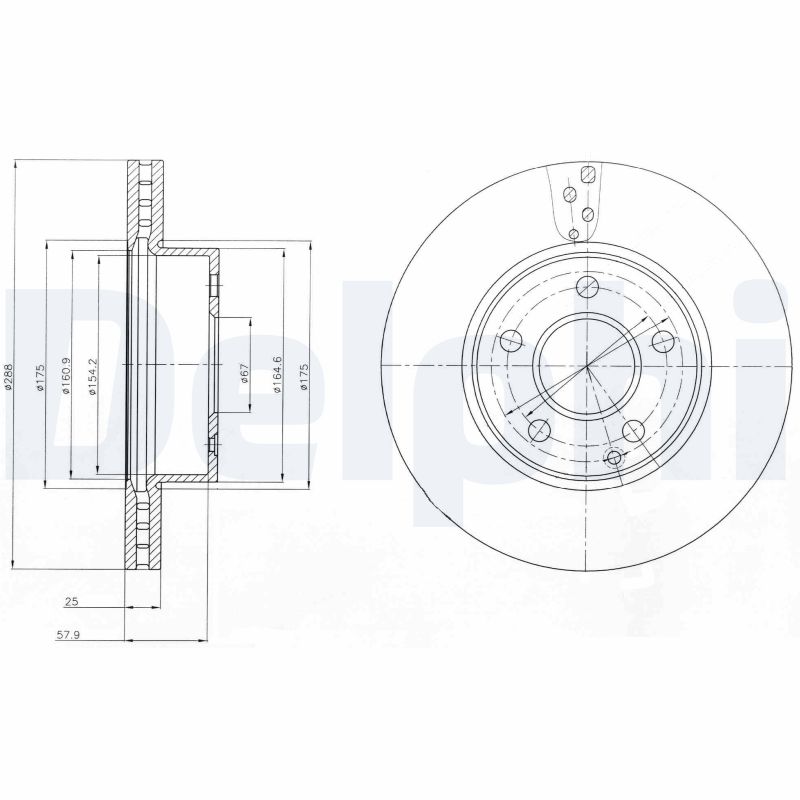 DELPHI BG4227C Discofreno