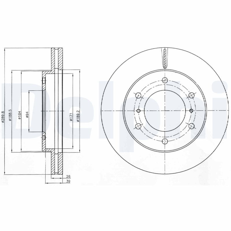 DELPHI BG4229 Discofreno-Discofreno-Ricambi Euro