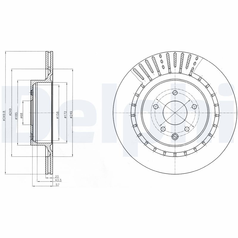 DELPHI BG4230C Discofreno