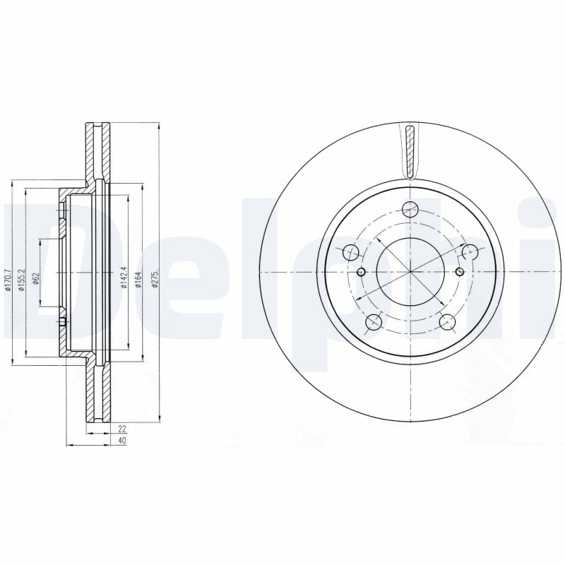 DELPHI BG4232 Discofreno