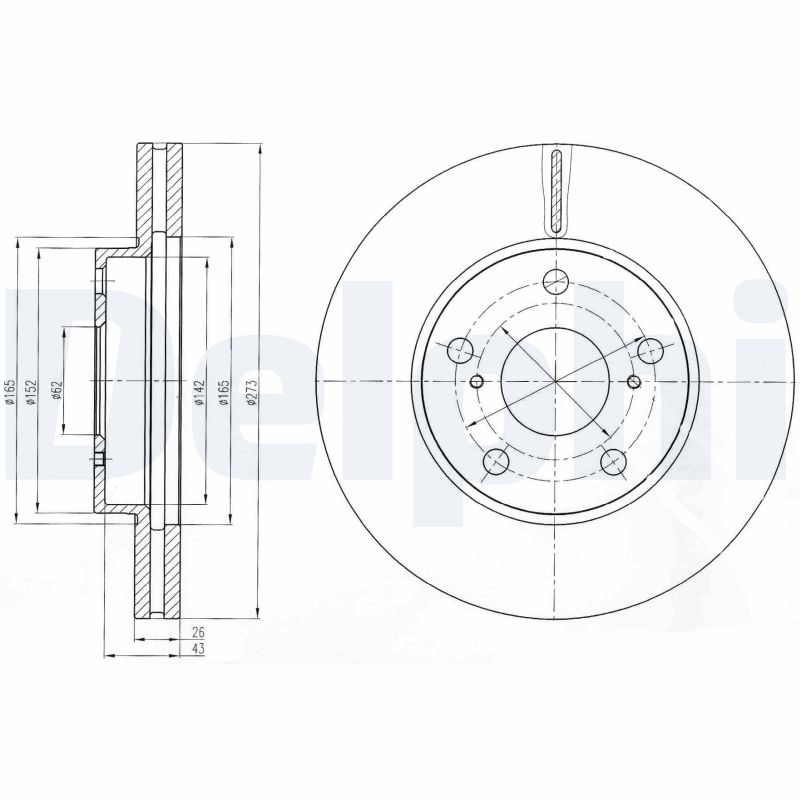 DELPHI BG4234C Discofreno