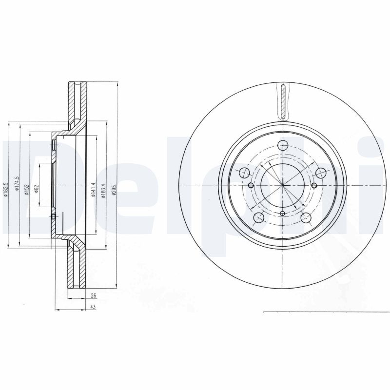 DELPHI BG4236C Discofreno