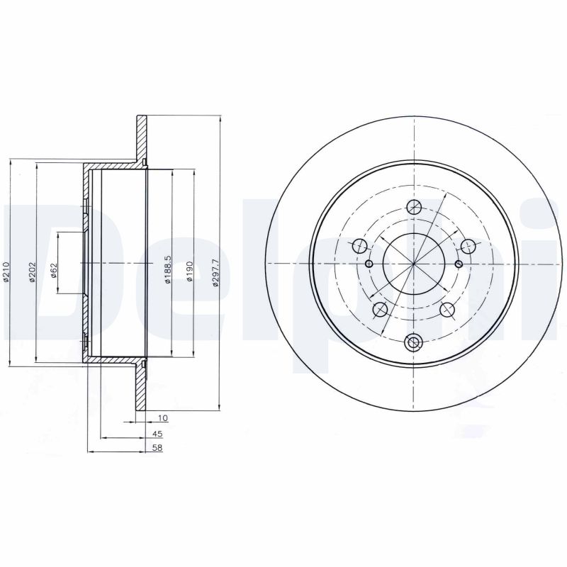 DELPHI BG4237 Discofreno-Discofreno-Ricambi Euro