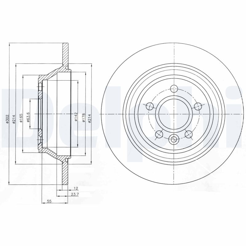 DELPHI BG4238C Discofreno-Discofreno-Ricambi Euro