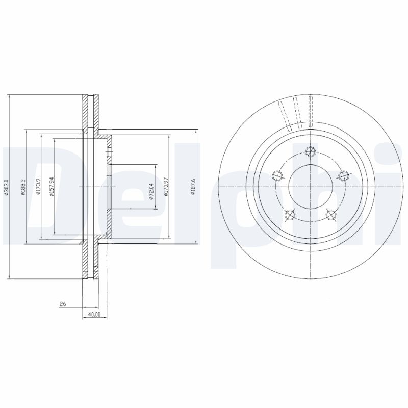 DELPHI BG4240C Discofreno