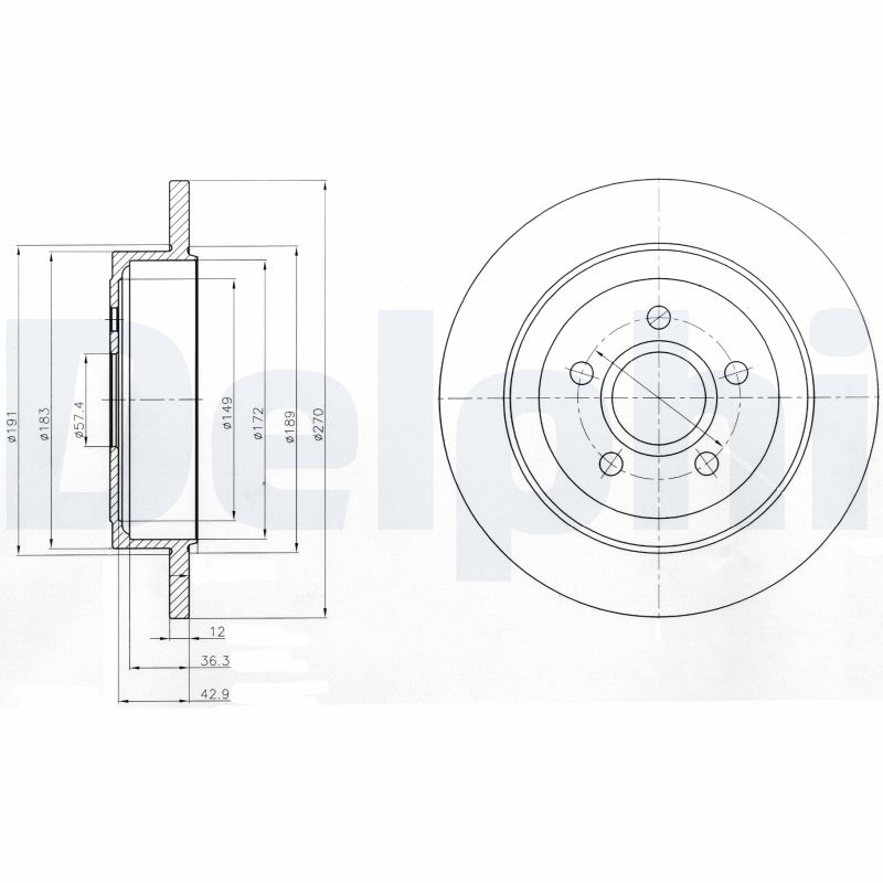 DELPHI BG4245 Discofreno