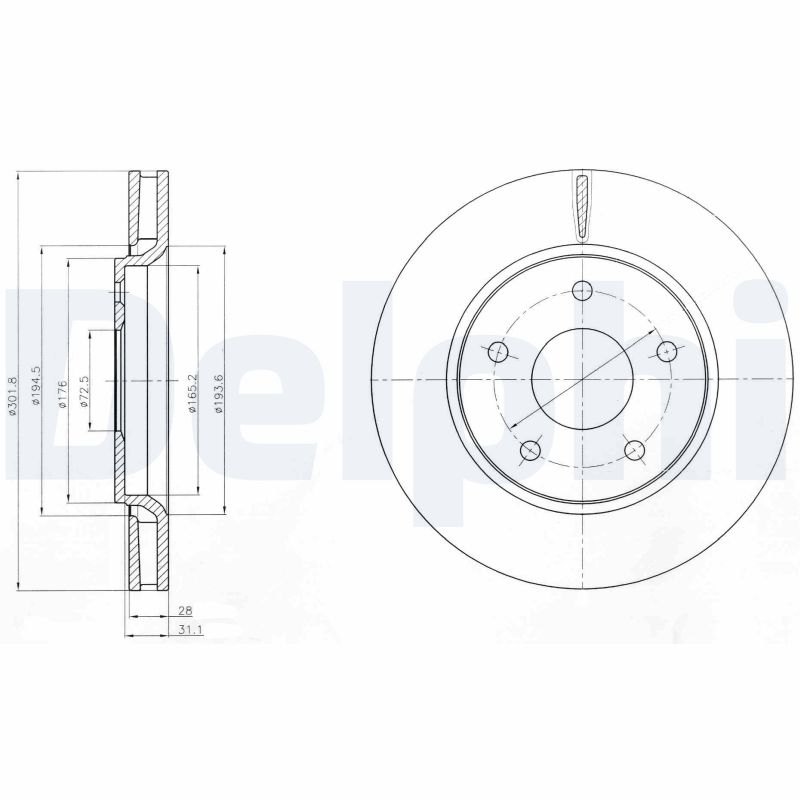 DELPHI BG4248 Discofreno