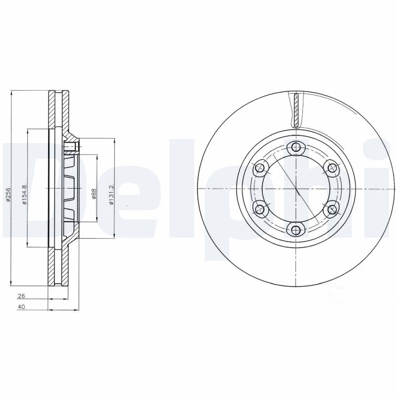 DELPHI BG4252 Discofreno