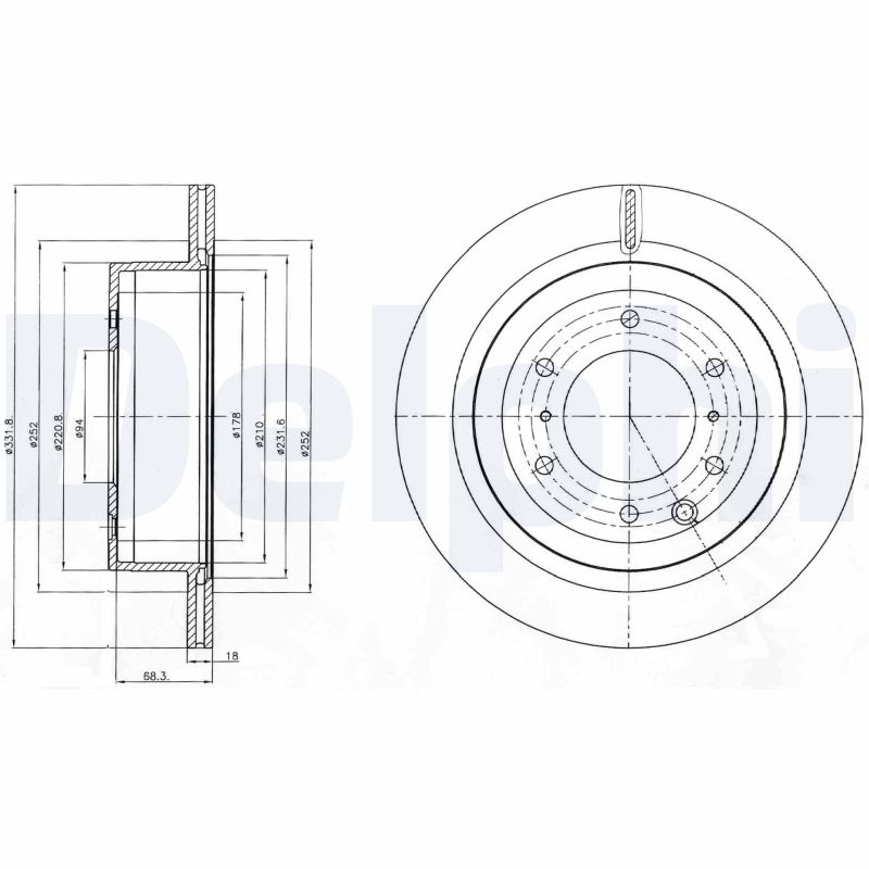 DELPHI BG4263 Discofreno