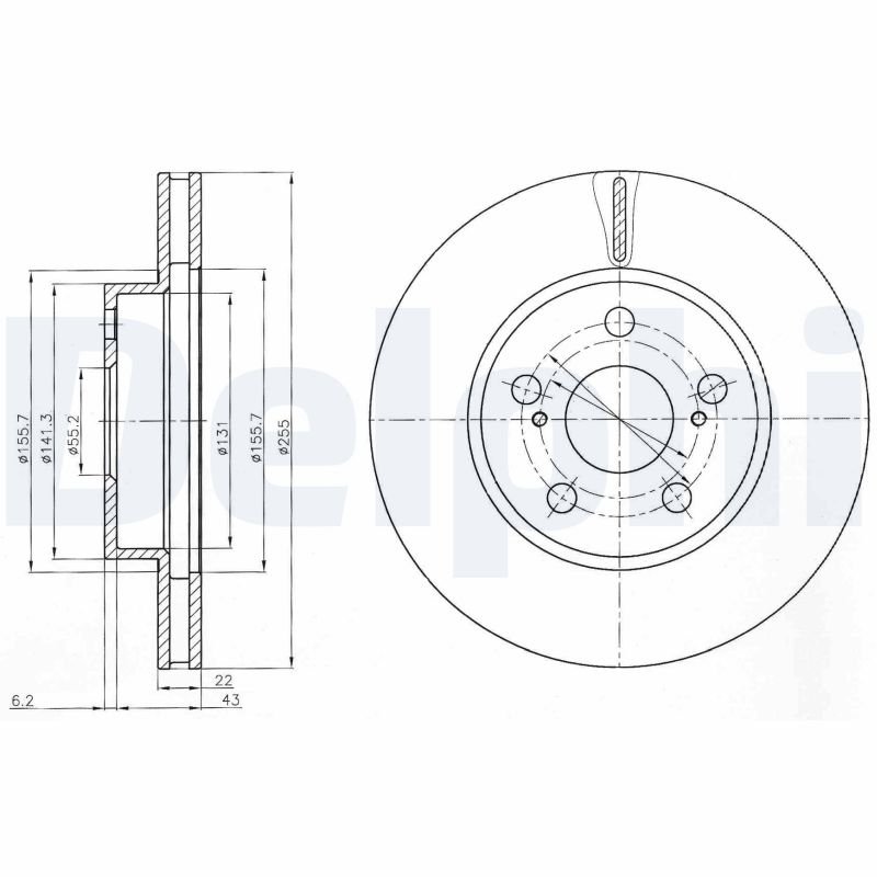 DELPHI BG4269 Discofreno-Discofreno-Ricambi Euro