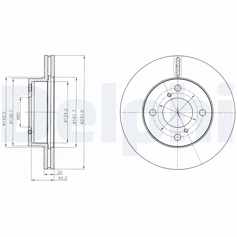 DELPHI BG4271C Discofreno