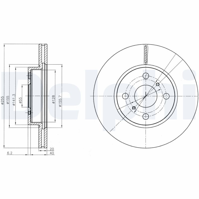 DELPHI BG4274 Discofreno