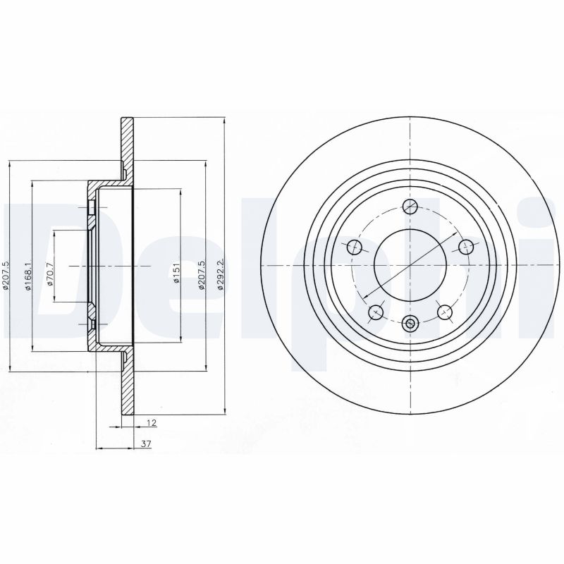 DELPHI BG4279 Discofreno-Discofreno-Ricambi Euro