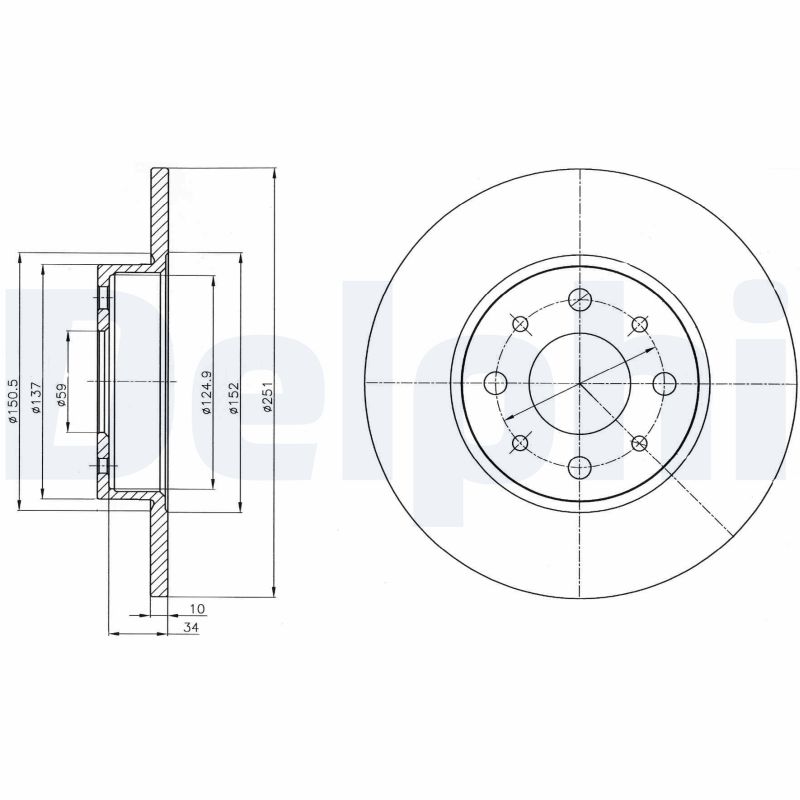 DELPHI BG4312 Discofreno