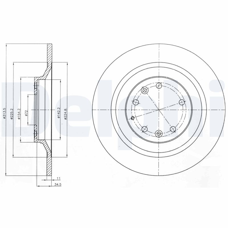 DELPHI BG4318 Discofreno