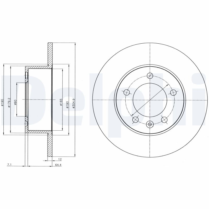 DELPHI BG4320 Discofreno